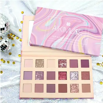 

18-color Flash Or Matte Eye Shadow Makeup Palette Long-lasting Eye Shadow Natural Nude Eyes Cosmetic Eye Shadow