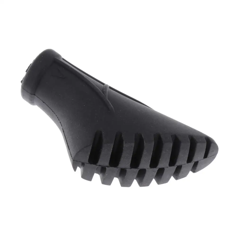Replacement Durable Trekking Poles Rubber Tips Protector, Walking Canes Tips End Cap Cover Foot Pad, Shock Absorbing, Anti-Slip