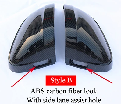 Style B Для A4 B9 A5 S4 S5 крышка зеркала заднего вида с боковым крылом двери сменная оригинальная Накладка для автомобиля Стайлинг авто аксессуары - Цвет: Style B