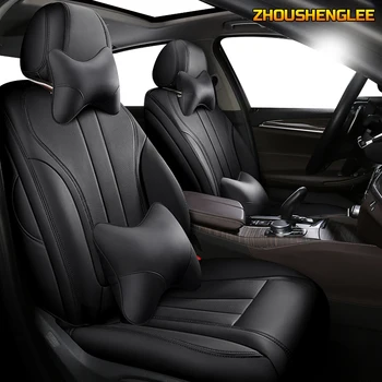 

ZHOUSHENGLEE Custom Leather car seat covers For Mercedes-Benz Viano GLK GLA GL CLA CLS CLK SLK GLE GLS GLC Vito seat cover cars