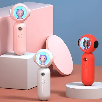 

Cat Shape Nano Spray Water Replenishing Device Mini Beauty Device Handheld Portable Face Steaming Humidifier