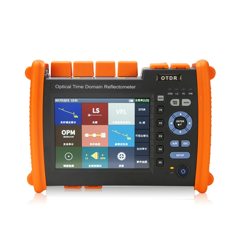 

Premium Multi-function Optical Power Meter OTDR Fiber Tester Visual Fault Locator 120KM, 1310nm/1550nm, 5.7inch Touch Screen
