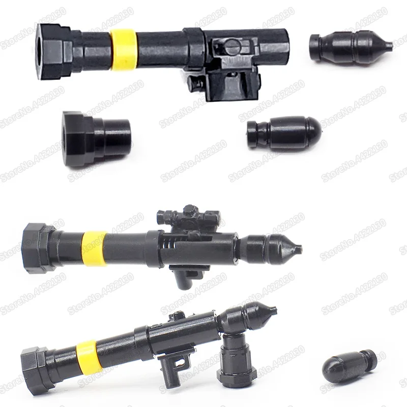 Military ww2 Figures Anti-tank Rocket Launcher Missile Gun Building Blocks Mini Weapons Army Soldier Equipment Moc Christmas Toy