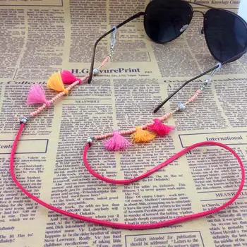

Elastic Silicone Acrylic & Cashmere Ball Eyeglasses Straps Sunglasses Chain Sports Anti-Slip String Glasses Ropes Band