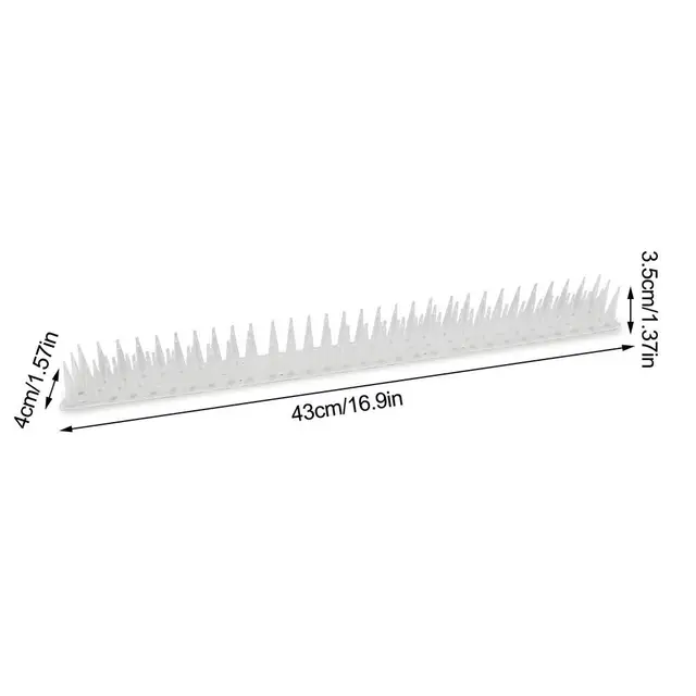 12/10Db Kerítés Fali Tüskék Macska Állati Visszataszító Műanyag Galambellenes Elrettentő Eszköz Kerti Kerítésekre - Image 4
