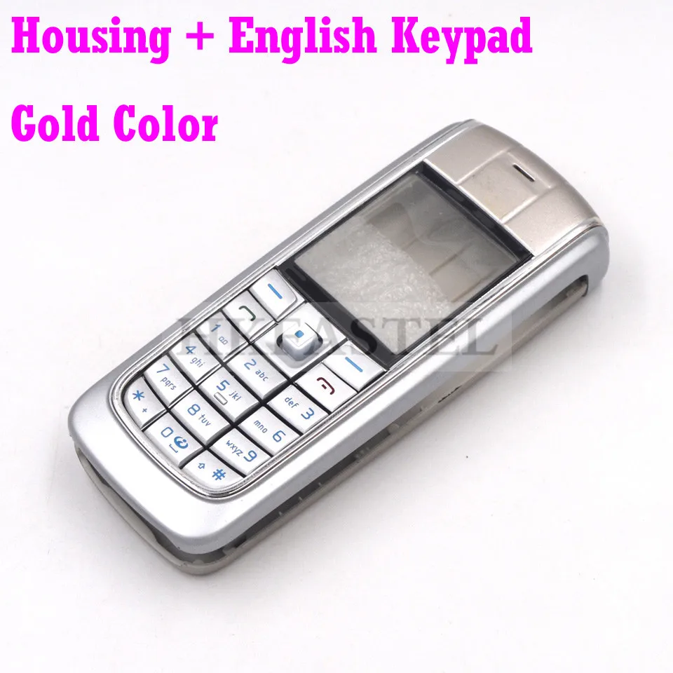  HKFASTEL New Housing keyboard For Nokia 6021 Front LCD Display Frame Cover Back battery Case Englis
