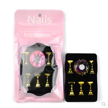Кристаллическая основа под макияж ногтей практики сиденья в японском стиле Маникюр алмазные база Поддержка игровое эспандер