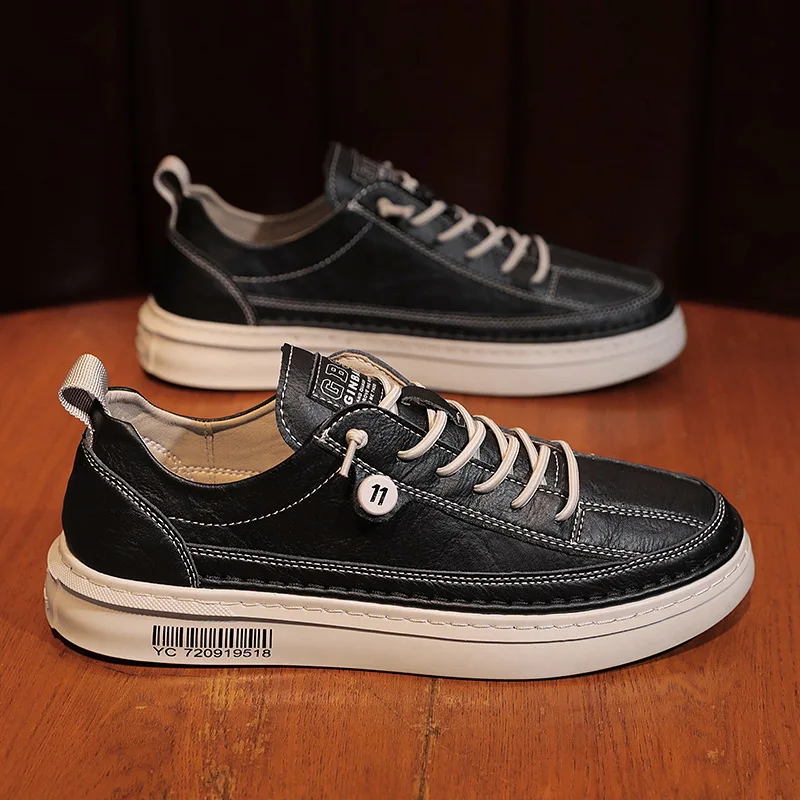 Men's Sneakers Soft PU Leather Men Loafers Shoes Fashion Slip on Men Driving Shoes Soft Sapato Masculino Mocassin Homme