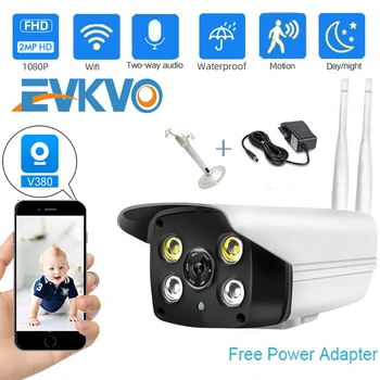 

EVKVO 2MP HD 1080P WiFi IP Camera Wireless Wired PTZ Outdoor Speed Dome CCTV Security Video Camera P2P Two Way Audio ONVIF V380