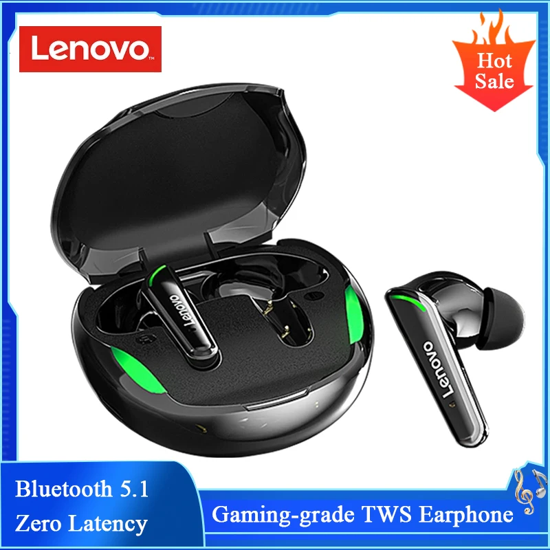 Игровые наушники Lenovo TWS беспроводные Bluetooth 5 1 с низкой задержкой микрофоном