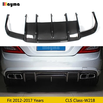 

Renntech Style Carbon Fiber Rear Bumper Lip Diffuser for Mearcedes Benz W218 CLS350 CLS63 AMG Sport Bumper 2011-2014 year