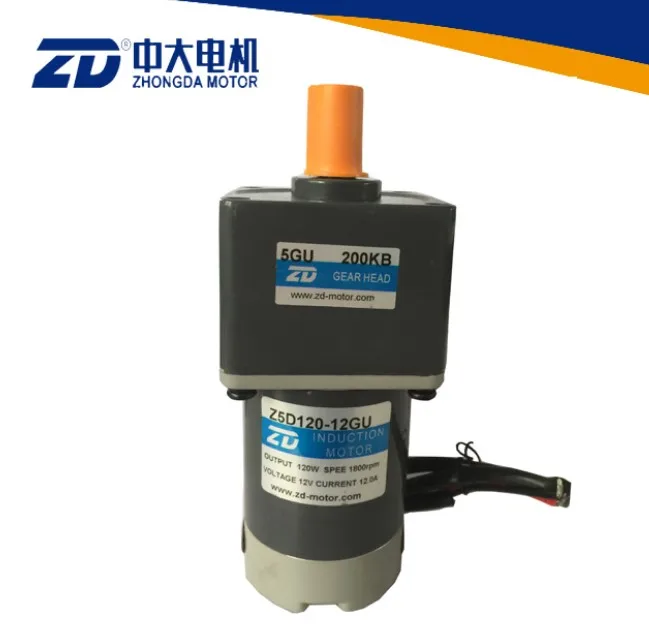 ZDINDUCTIONMOTORZ5D12012GUZDGEARHEAD5GU200KBZDDCMOTOR
