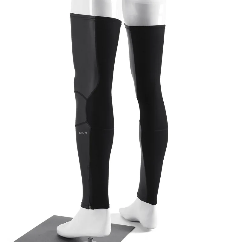 Fleece Bike Leg Sleeves Calf Compression Full Long Sleeves Cycling Bicycle MTB Riding Leg Warmers Anti Slip Silicone