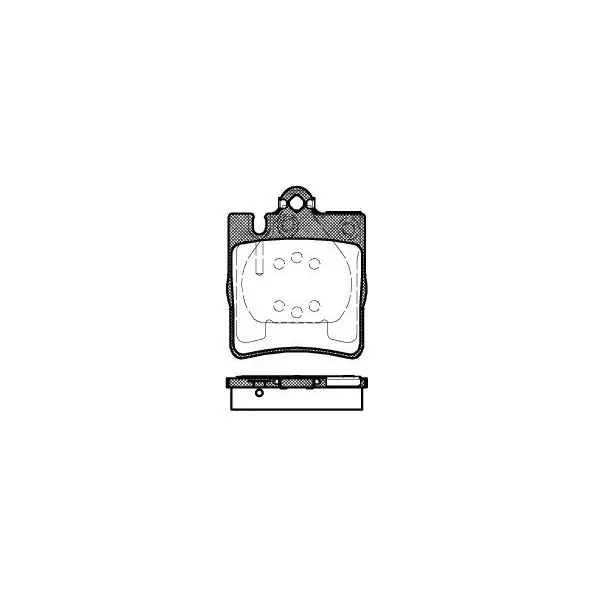 Колодки дисковые з.\ MB W210 2.0-3.0TD 96-02 REMSA 0709.00
