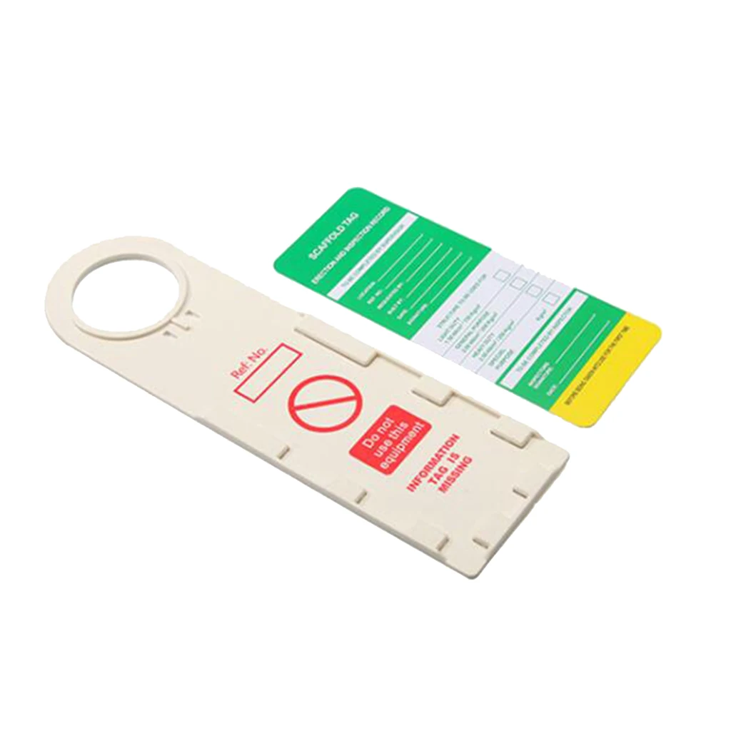 Safety Signs Scaffold Status Tag, Safe for All Craft Work, Red, Yellow, Green - 3 Tags