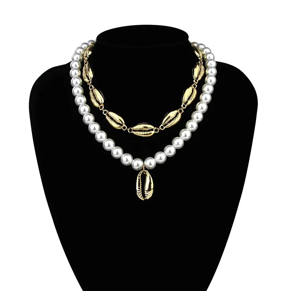 Miss JQ Boho Shell Жемчужное ожерелье для женщин колье ожерелье Модные Простые Свадебные украшения подарки роскошные аксессуары