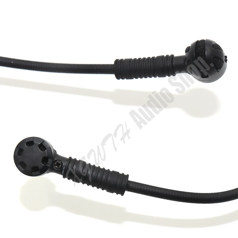 Fone de Ouvido Microfone Duplo sobre a Cabeça Cabeça Bandana Vestindo Mic para Shure sem Fio Bodypack Sistema Transmissor 4pin Xlr Ta4f Me3 - Image 2