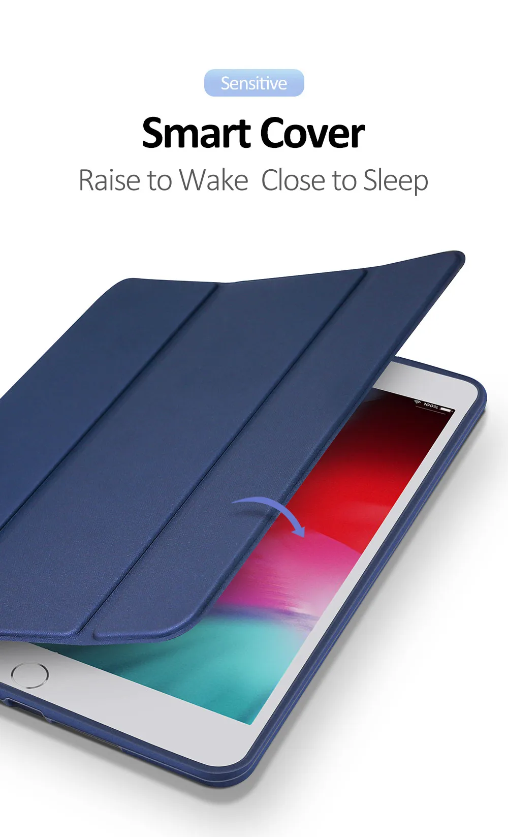 Умный чехол для iPad Mini 5 PU кожаный флип мягкий чехол для iPad Mini 5 Чехол iPad Mini5 с держателем карандаша
