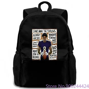 

LAMAR JACKSON MENS FOOTBALL CHRISTMAS CLASSIC women men backpack laptop travel school adult student