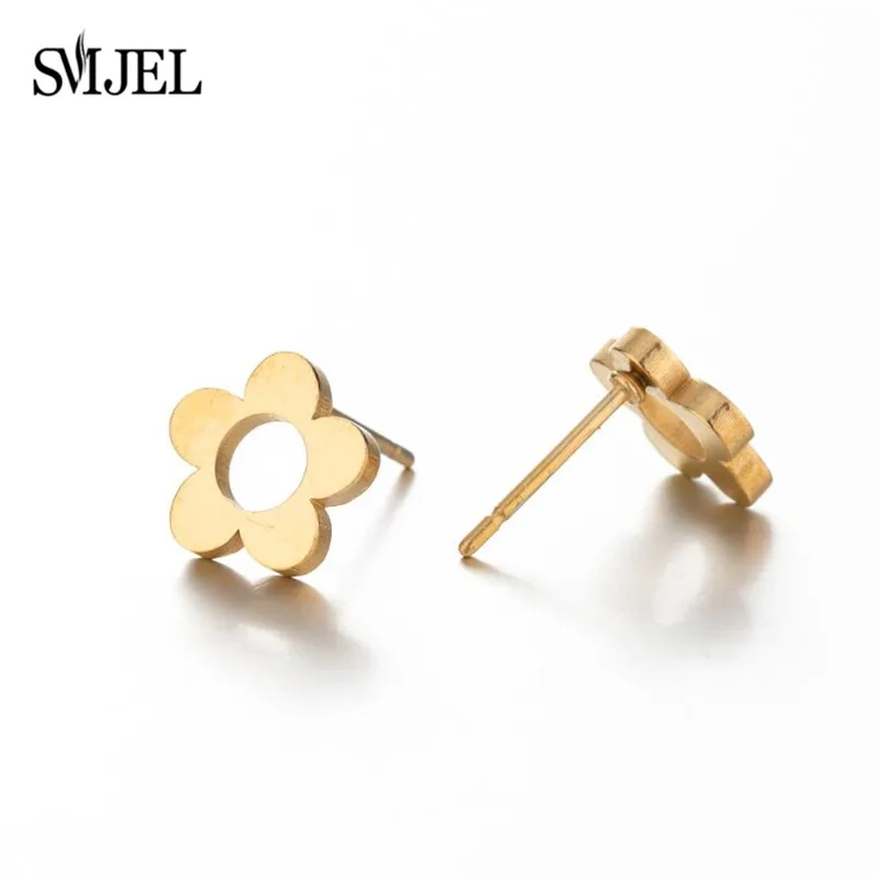 Smjel böhmische schneeflocke ohrringe frauen mode edelstahl mandala pflanze gänseblümchen ohr stecker baums chmuck pen dientes – Detail 6
