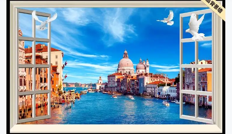 Dream 3D Wallpaper Murals Mediterranean scenery For Living Room Bedroom Modern TV Backdrop Papel De Parede | Обустройство дома