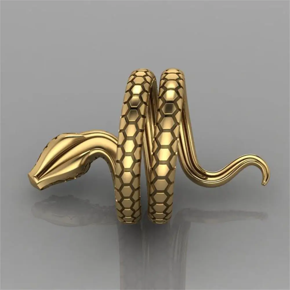 Snake Ring Retro Punk Stil Schmuck Für Damen_voghion.com