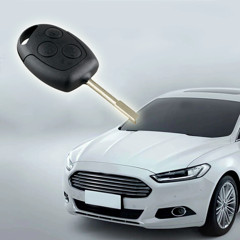 

3 Buttons Replacement Remote Car Key Fob Transponder 4D60 Chip 433Mhz For Ford Mondeo Focus Transit Car Accessories