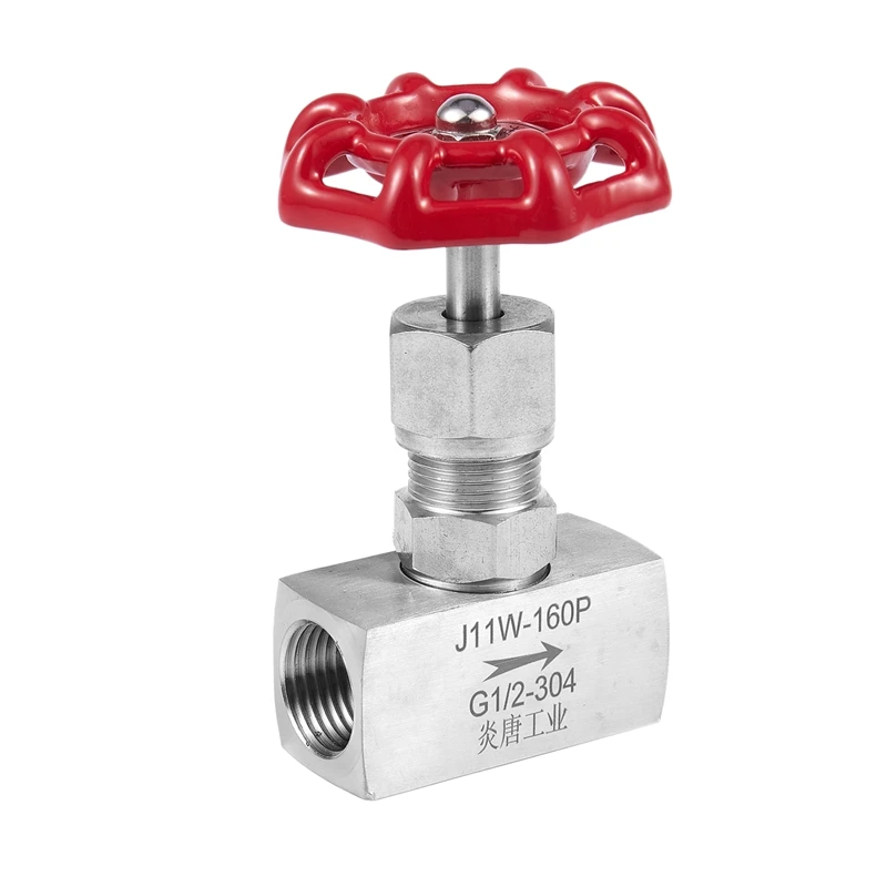 

Needle Valve Female Thread 1/2 Inch Stainless Steel Flow Control Shut Off Crane Adjustable Needle Valve