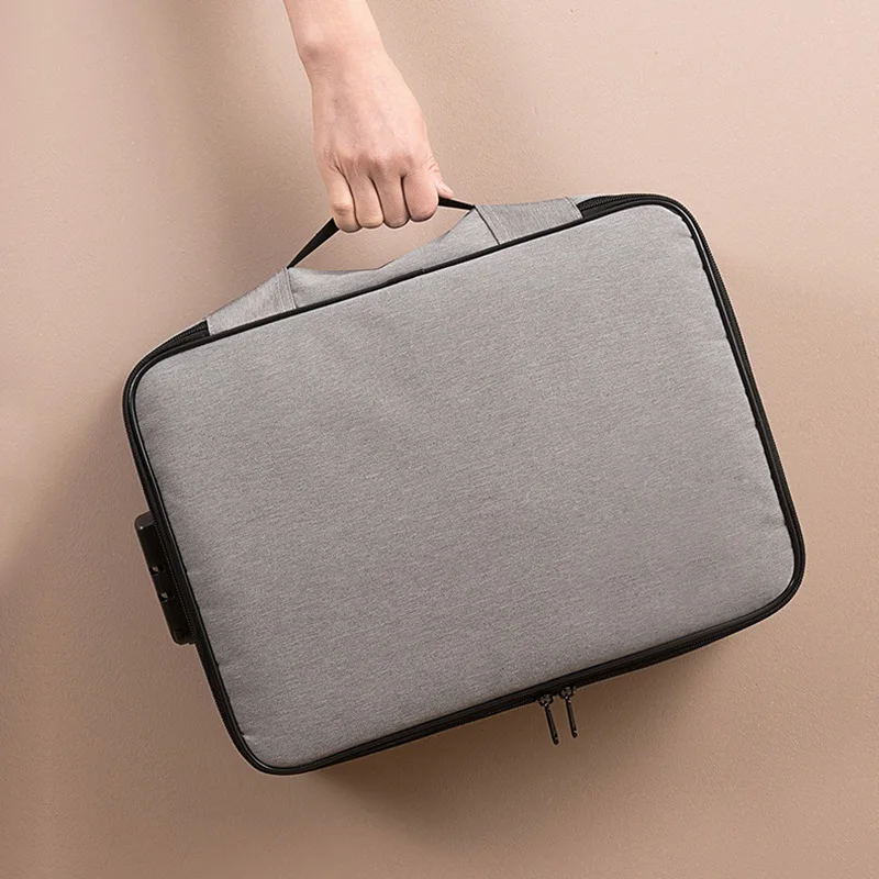 New Document Bags Large Capacity Files Organizer Travel Bags Cosmetic Box Waterproof Digital Bags Document Organizer