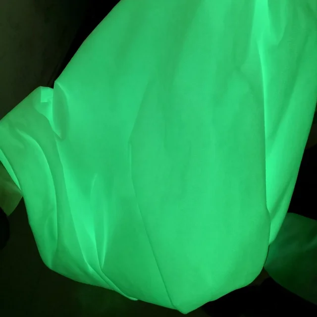 Versatile fabric with reflective and glow-in-the-dark properties for DIY sewing projects.