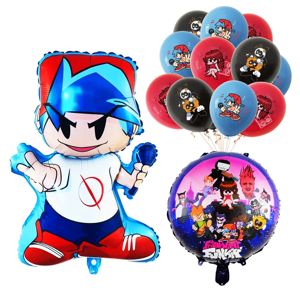 Friday Night Funkin Boyfriend Game Theme Foil Balloons Party Supplies  Birthday Party Decorations Latex Balloon Toys For Kids - Ballons &  Accessories - AliExpress