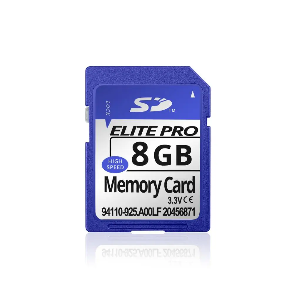 Синяя профессиональная sd-карта, 4 ГБ, 8 ГБ, 16 ГБ, 32 ГБ, гарнитура, динамик, компьютер, камера, телефон, карта памяти SD - Емкость: 8GB