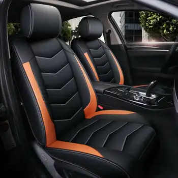 

Luxury PU Leather Universal Car Seat Cover All-Inclusive Front Car Seat Cushion Auto Seat Protector