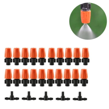 

DIY Garden Drip & Spray Irrigation System Plant Automatic Watering Hose Kit Adjustable Irrigation Equipment Set