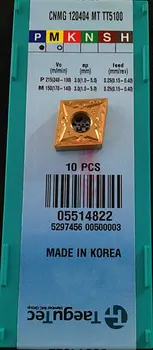 

10PCS TAEGUTEC CARBIDE INSERT CNMG120404-MT TT5100