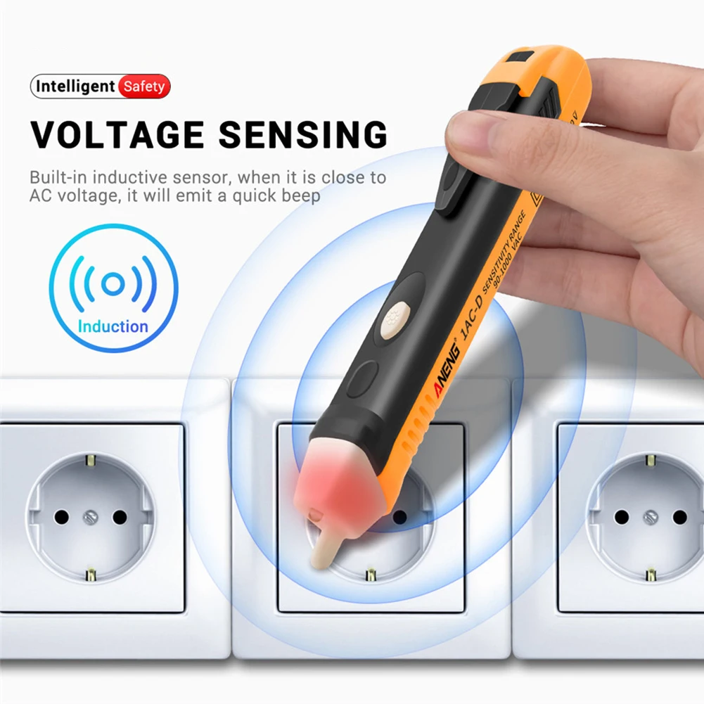 

Electric indicator Noncontact Voltage Tester Voltage Indicator Outlet Live Wire Checker Breakpoint Detector 12-1000V