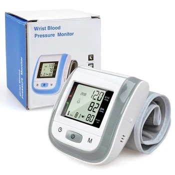 

automatic Electronic Wrist Blood Pressure Monitor alat tekanan darah pergelangan tangan monitor digital de pressao arterial