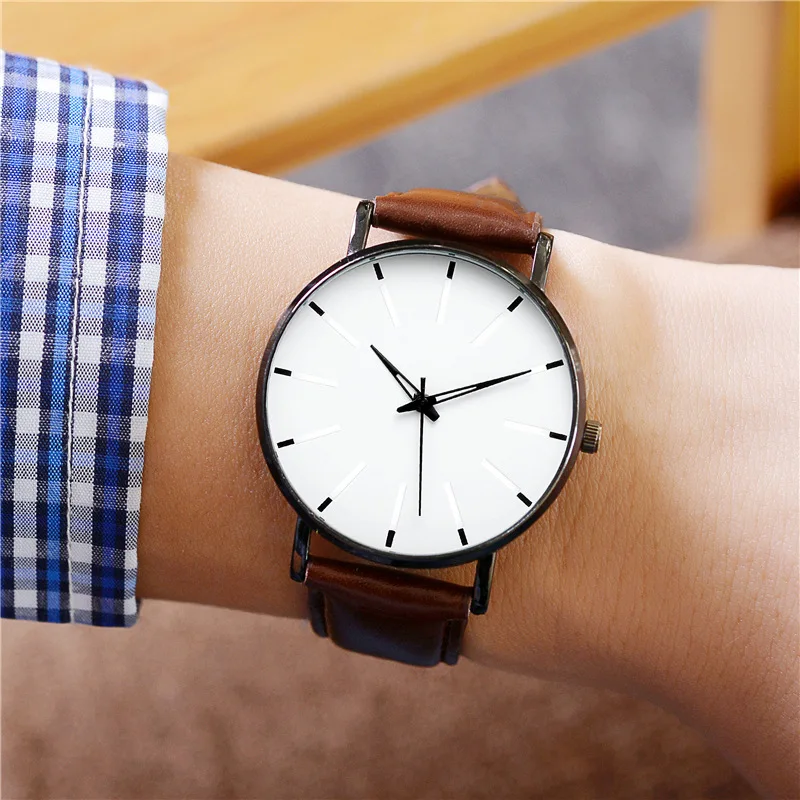 2022 Minimalist Men's Fashion Ultra Thin Watches Simple Men Business Leather Belt Quartz Watch Relogio Masculino