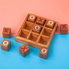 XO – jouets éducatifs en bois, Concentration aux échecs, logique de réflexion, entraînement Parent enfant, jeu de voyage interactif, cadeau de noël pour enfants
