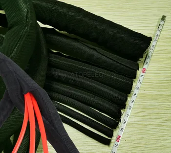 

Split Braided Expandable Sleeving Loom Cable Wire Sheath Black 5mm/8mm/10mm/13mm/16mm/19mm/25mm/30mm Inner Diameter