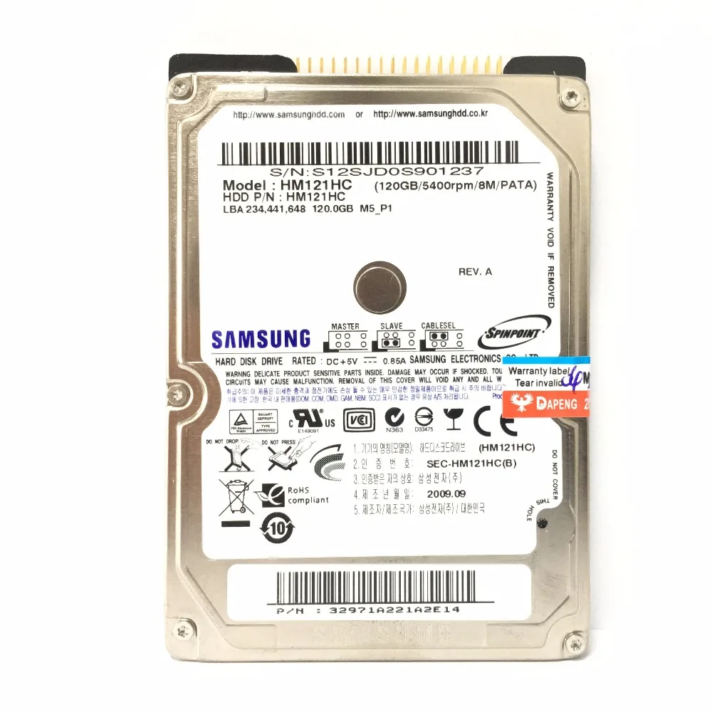 Внутренний жесткий диск SAMSUNG для ноутбука 40 ГБ 60 Гб 80 120 160 2 5 HDD 5400 об/мин 8