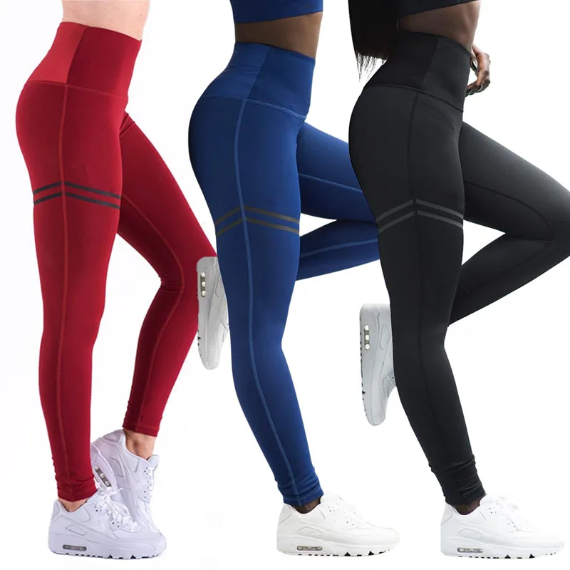 Womens Yoga Gym Stretch Trousers Leggings Fitness Jogging Running Sports Pants 
