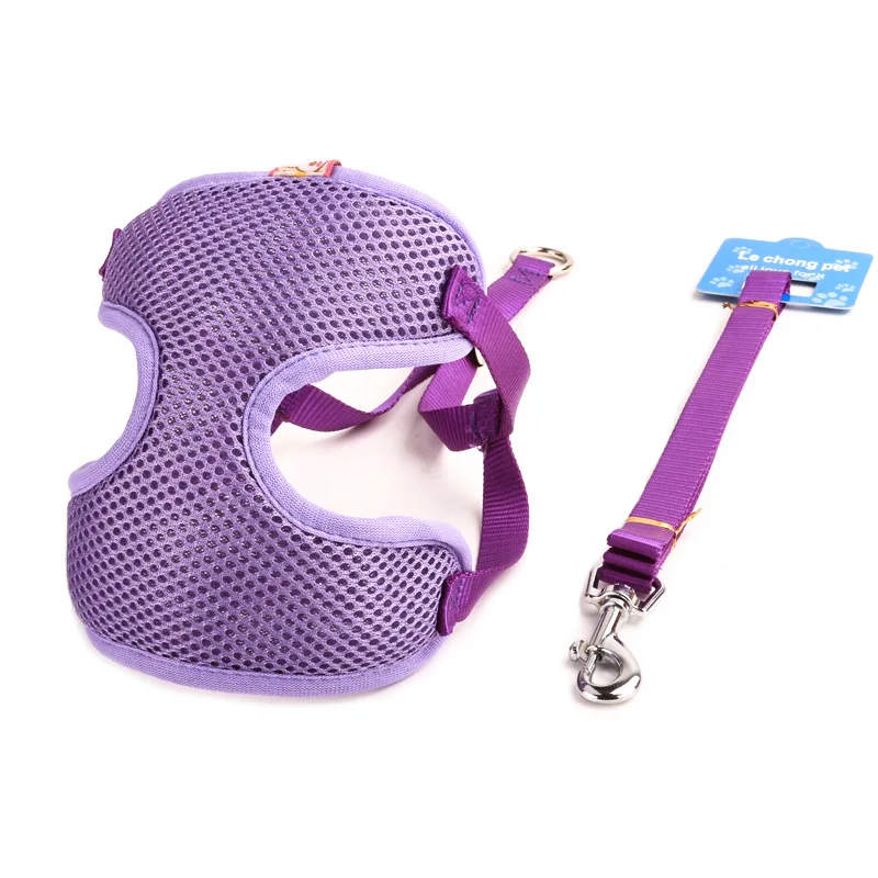 Purple Сетка для собак и кошек из ткани жилет - Цвет: Purple