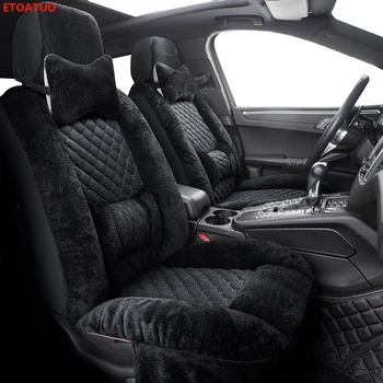 

Winter Auto Full coverage Seats Covers Plush Car Seat Cover for Porsche boxster cayman macan suv cayenne car covers accessories