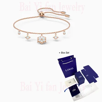 

2020 Fashion SWA New MAGIC Bracelet Rose Gold Charming Starlight Snowflake Decoration Women Luxury Romantic Jewelry Gift