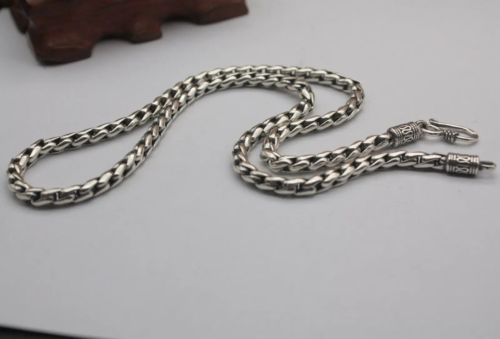 Wheat Link Chain Necklace S925 