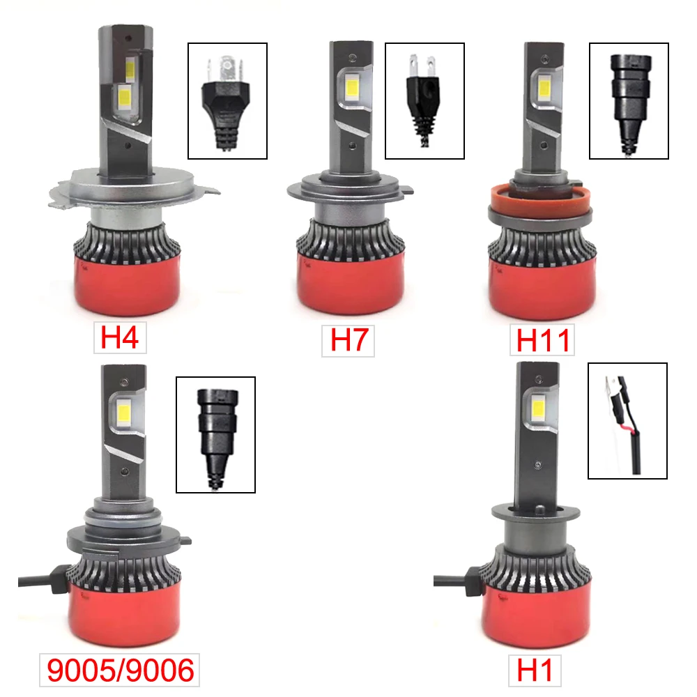 YOTON светильник 2 x Супер Мини H11 H4 H7 Led Canbus лампы H1 светодиодные лампы головной светильник автомобиля 9005 Hb3 9006 Hb4 9012 светильник 55 Вт 16000lm 6000K 12V