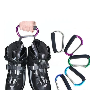 

Aluminium Alloy D Shape Climbing Carabiner Multi-function Tool Mountaineering Buckle With Lock Camping Hook