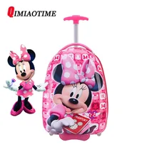 Новинка, Детский костюм на колесиках для девочек, 16 дюймов, с рисунком, чехол, Детский костюм, чехол для мальчика, принцесса, Микки, ABS, чехол на колесиках