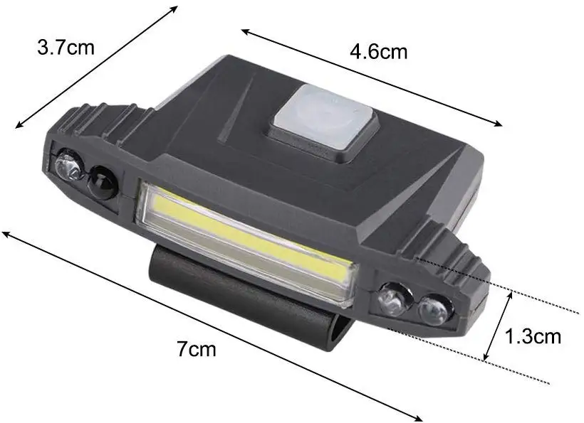 Светодиодный головной светильник USB Перезаряжаемые, Кепки светильник на клипсе; крепящиеся к шляпе светильник COB головной светильник супер